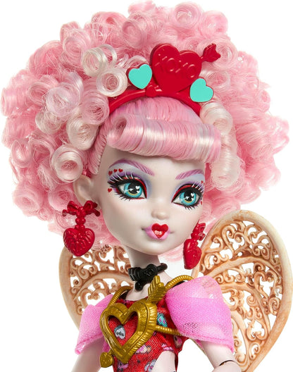 Monster High Scary Sweet Birthday Doll, Cupid Asteria en vestido de...