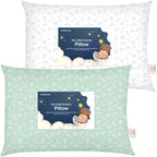 KeaBabies - Pack de 2 almohadas para niños pequeños de 13x18 - Almo...