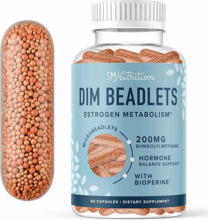 Suplemento DIM 200 mg para el equilibrio hormonal | Microesferas de...
