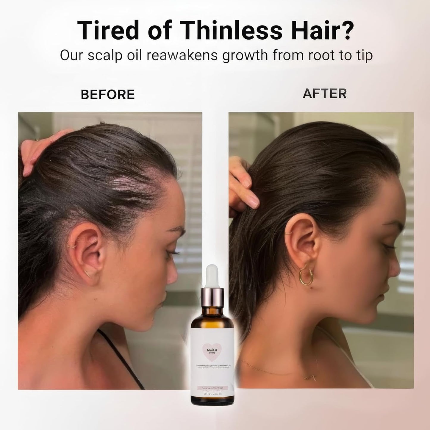 Golab Beauty Aceite para el cabello, tratamiento para el cuero cabelludo de romero, orgánico, vegano, crecimiento y reparación para puntas abiertas y tratamiento del cuero cabelludo seco