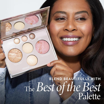 LAURA GELLER NEW YORK Pinceles de maquillaje profesional cosmético - Libre de crueldad - 05 cepillos de cara completa Set 5 piezas