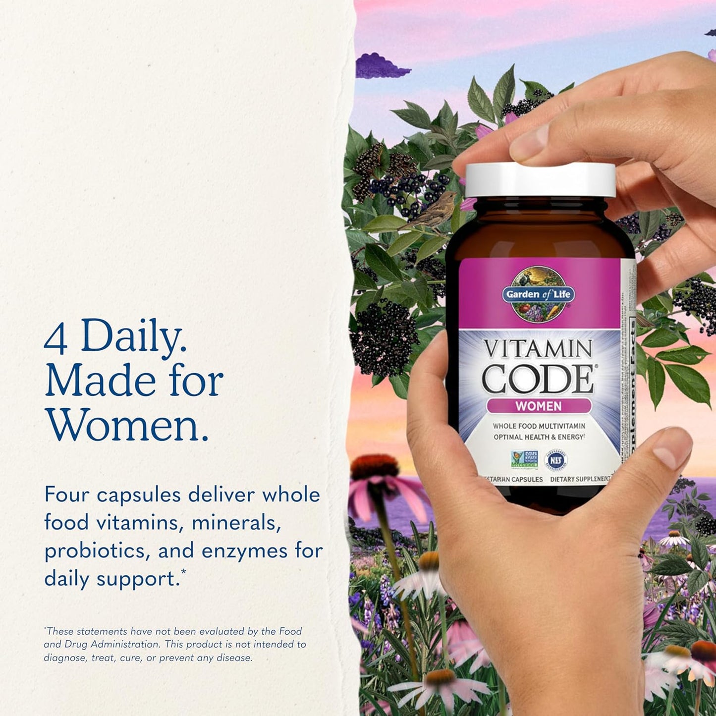 Garden of Life Multivitamin para Mujeres, Vitamin Code Multi para M...