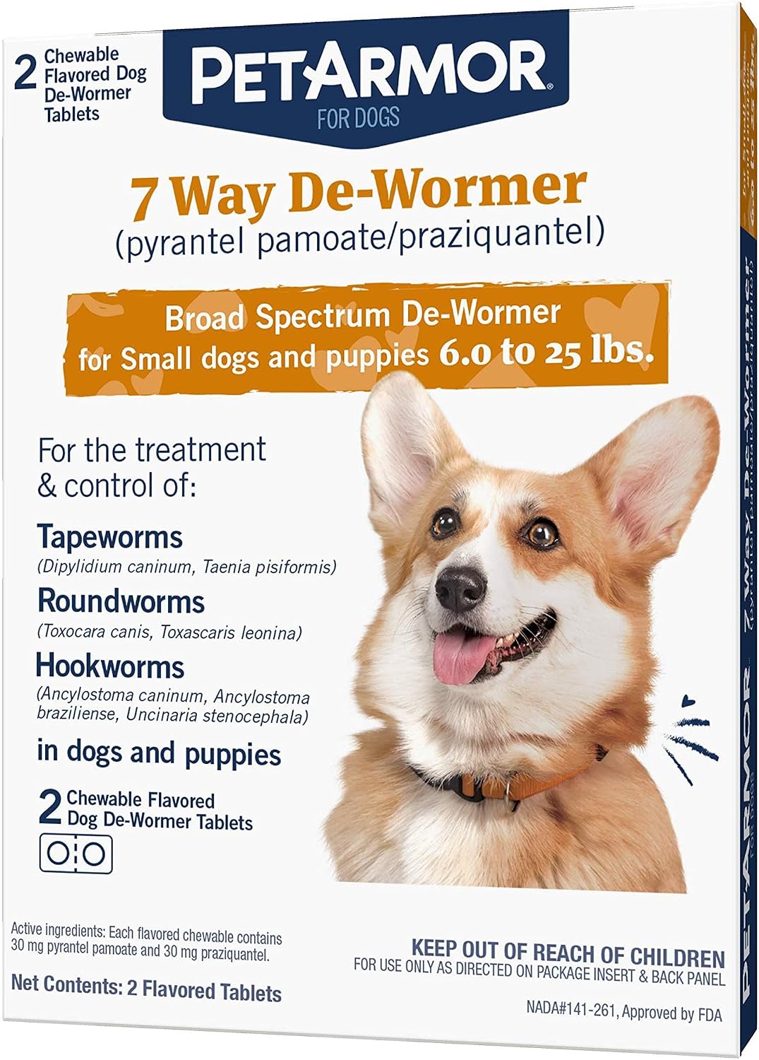 PetArmor Desparasitante de 7 vías para perros, tratamiento oral de...