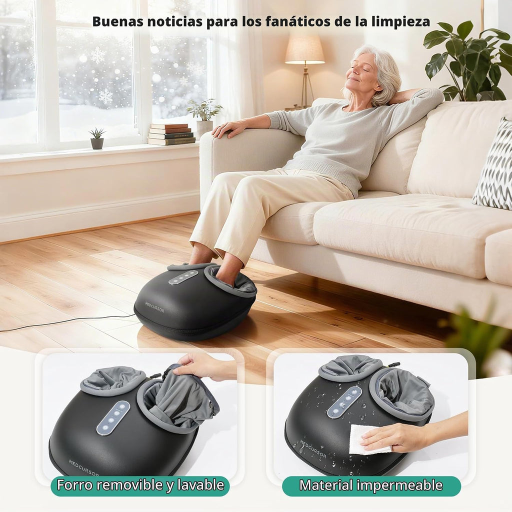 Medcursor - Máquina masajeadora de pies con calor, masaje de pies p...