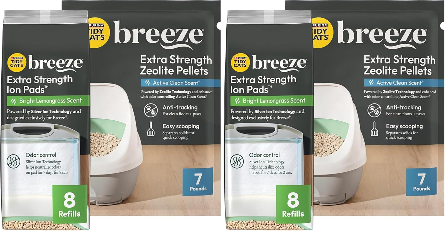 Purina Tidy Cats Breeze - Paquete de recambio extra fuerte para are...