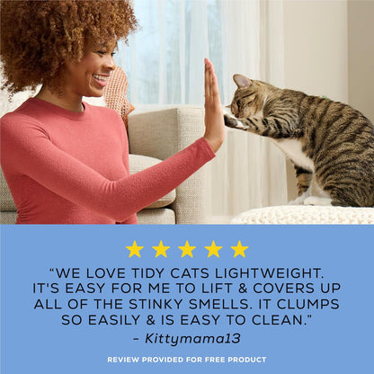 Purina Tidy Cats - Arena ligera para gatos, de bajo polvo, control...