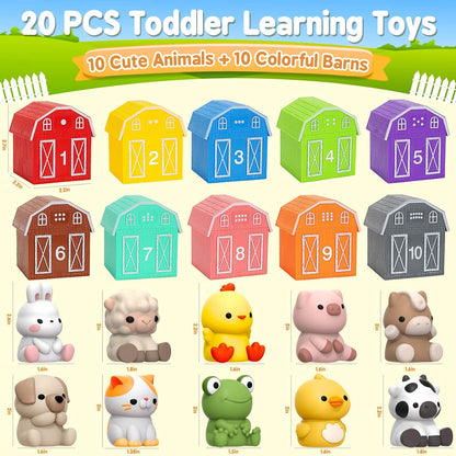 Juguetes de aprendizaje para niños de 1, 2, 3 años, 20 juguetes de...
