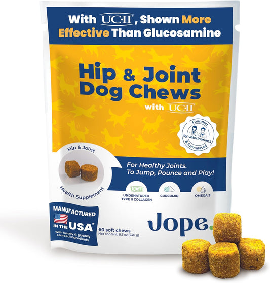 Jope Suplemento de cadera y articulaciones para perros grandes, med...