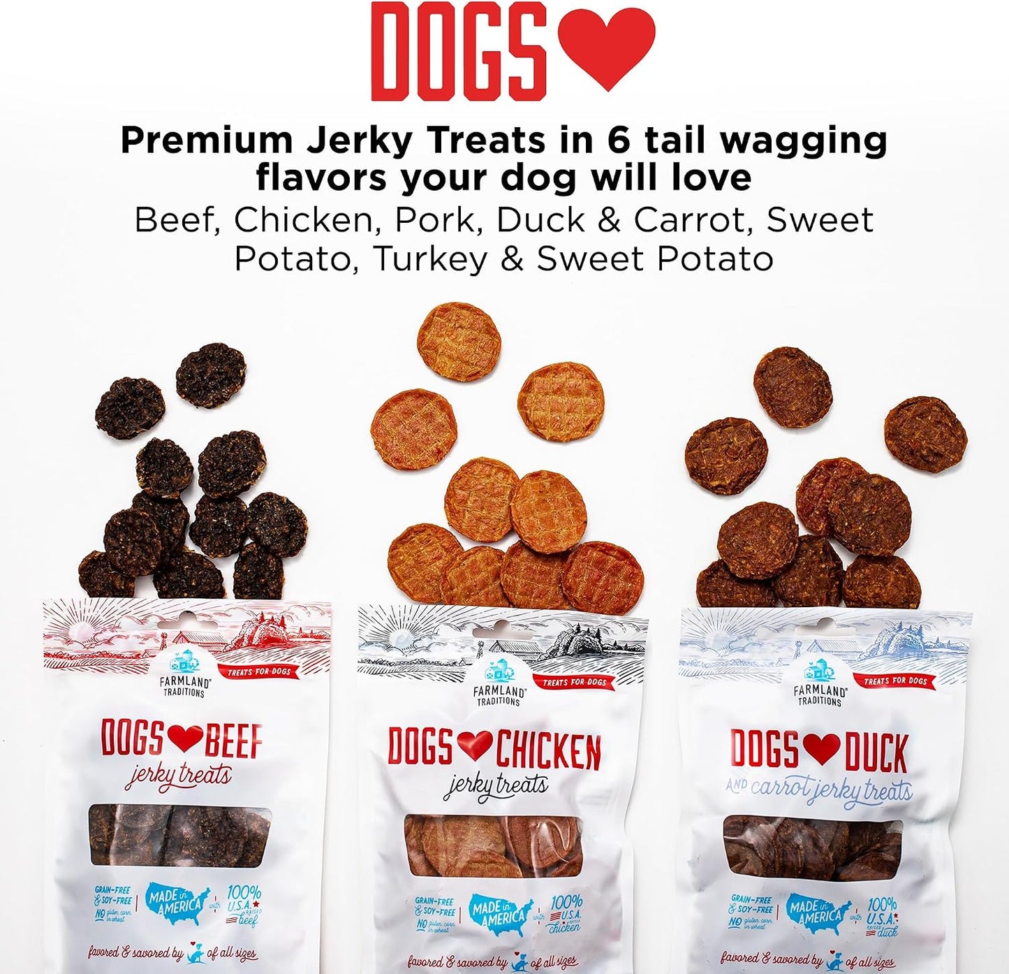 Dulces para perros de pollo fabricados en los EE. UU. de Farmland T...