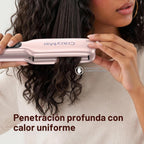 CrazyMar Plancha de pelo infrarroja de 2 pulgadas, plancha plana al...
