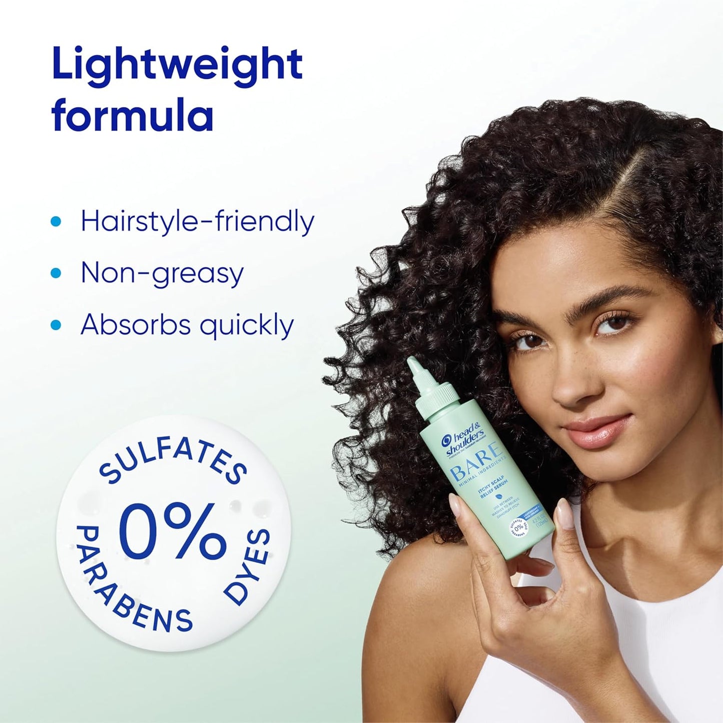 Head & Shoulders Suero anticaspa para aliviar el cuero cabelludo desnudo, 0.1% de piritiona de zinc, para alivio de picazón y comodidad del cuero cabelludo, 4.2 onzas líquidas