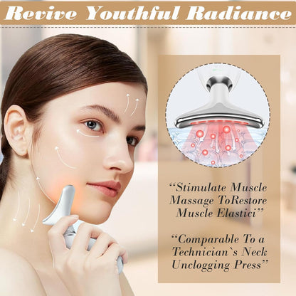 Masajeador facial para mujeres y hombres, rodillo facial para apret...