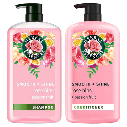 Herbal Essences Juego de champú y acondicionador, rosa mosqueta + m...