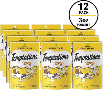 Golosinas Temptations clásicas para gatos, empaque múltiple, Negro