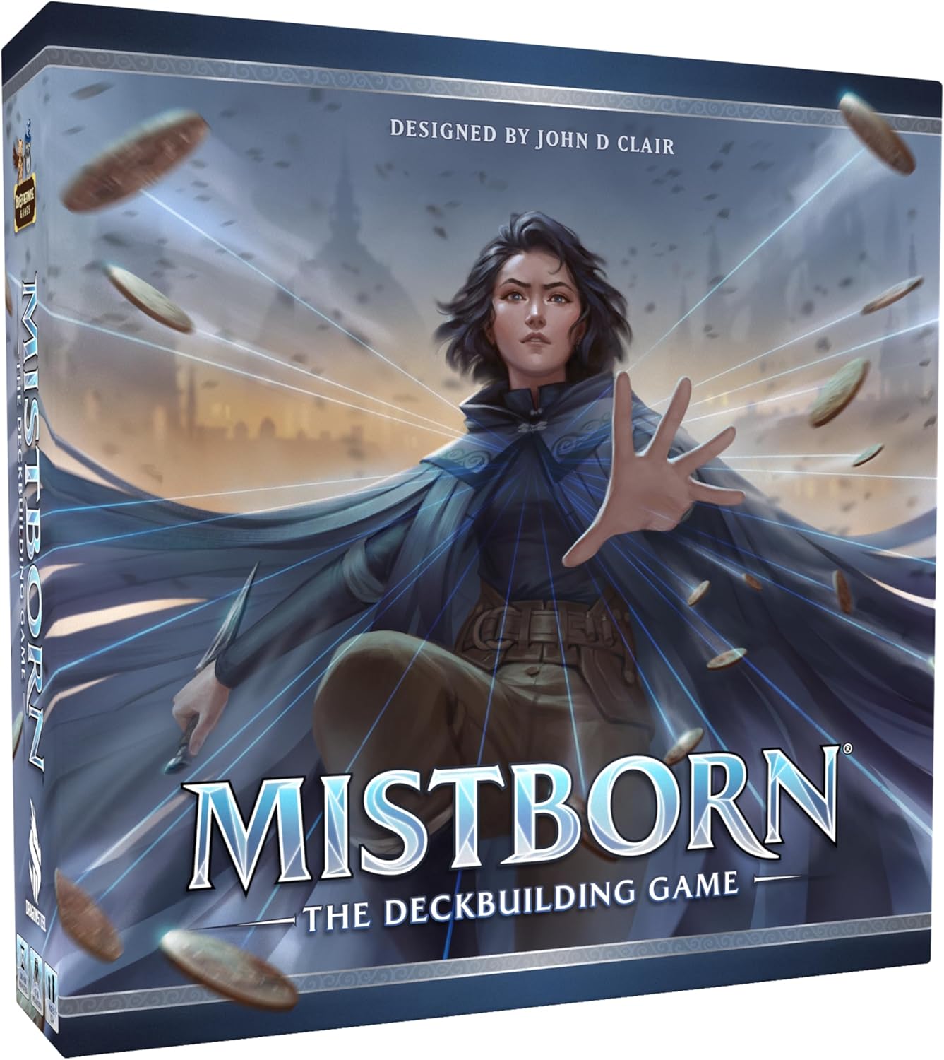 Juego de construcción de mazo de Mistborn de Brandon Sanderson - Forja alianzas en épicas batallas de combustión de metal - Juego de cartas cooperativo - Juego estratégico inmersivo - 1 a 4 jugadores