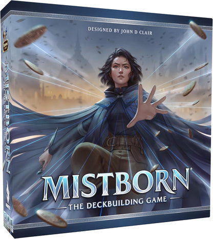 Juego de construcción de mazo de Mistborn de Brandon Sanderson - Forja alianzas en épicas batallas de combustión de metal - Juego de cartas cooperativo - Juego estratégico inmersivo - 1 a 4 jugadores