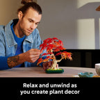 LEGO Botanicals 10348 - Kit de construcción de árbol bonsái de arce...