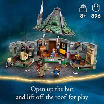 LEGO Harry Potter choza de Hagrid: una visita inesperada - Juguete de Harry Potter para niños y niñas a partir de 8 años - Juguetes de construcción para niños con casa para construir, 7 minifiguras y