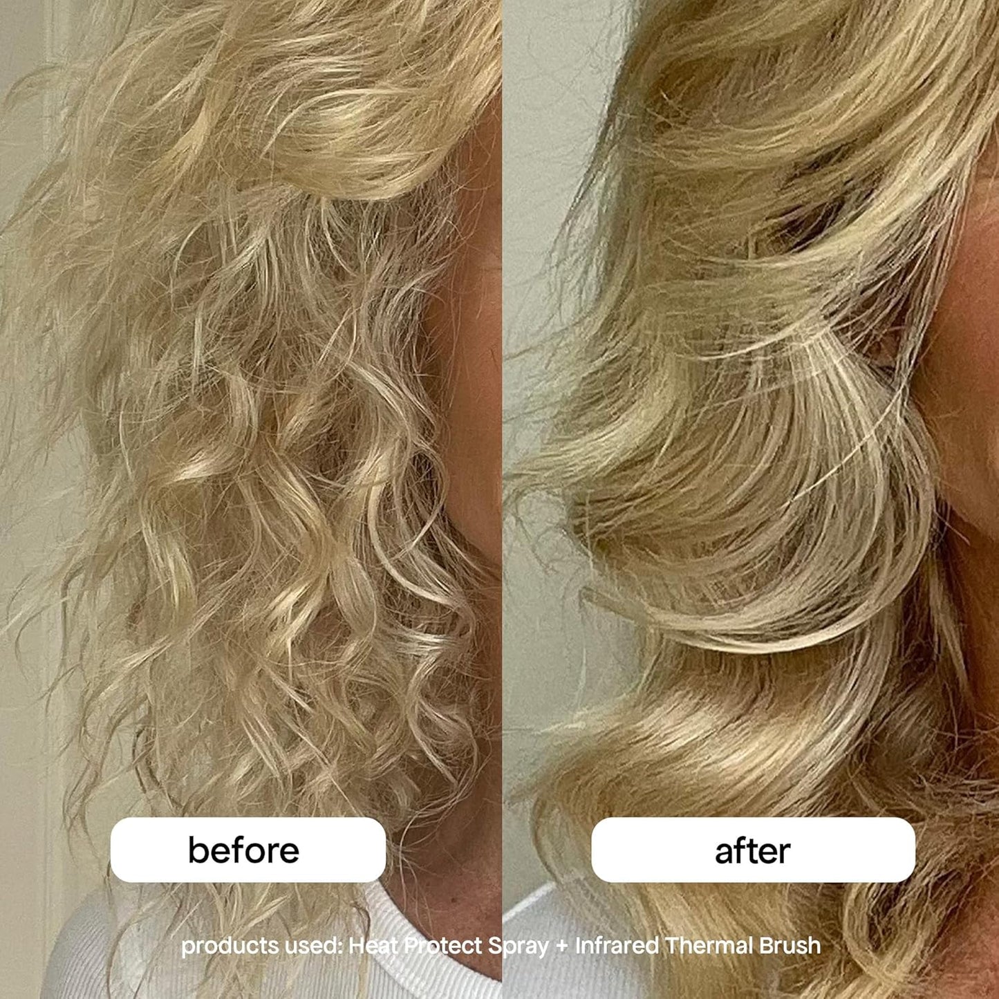 BONDIBOOST Cepillo térmico infrarrojo, cepillo redondo térmico térmico térmico para cabello suave y brillante, peinado seco para volumen instantáneo, menos rotura del cabello + minimiza los enganches