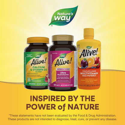 Nature's Way Alive! Vitaminas para mujeres 50 Plus, multivitamí...