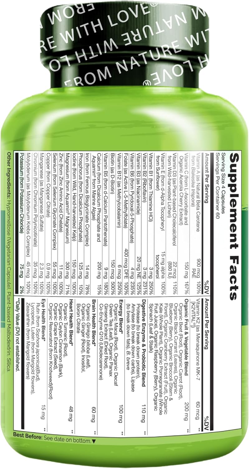 NATURELO Multivitamínico de Alimentos Integrales para Mujeres - con...