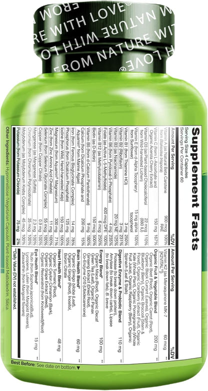 NATURELO Multivitamínico de Alimentos Integrales para Mujeres - con...