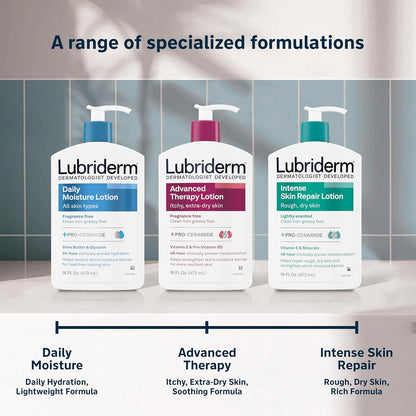 Lubriderm - Loción de Humectación Diaria Sin Fragancia + Loción par...
