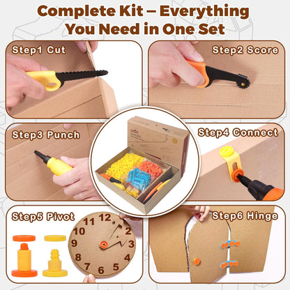 ZLemma Kit de construcción de cartón, juego de construcción para ni...