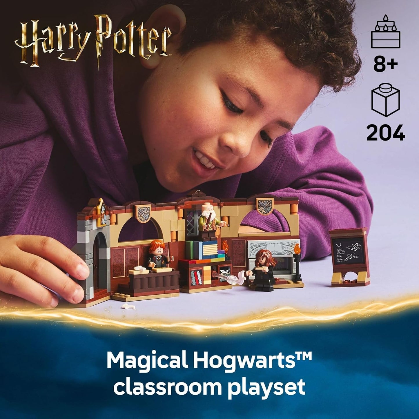 LEGO Harry Potter Hogwarts Castillo: Clase de Encantamientos Juego de Construcción - Juguete de Brujos para Niños, Chicos y Chicas, Fans de Harry Potter, Edades 8+ - Idea de Regalo para Cumpleaños