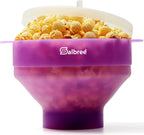 Salbree Tazón plegable de silicona para hacer palomitas de maíz par...