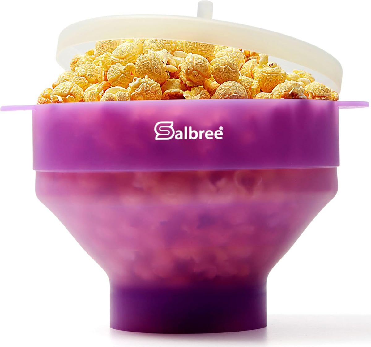 Salbree Tazón plegable de silicona para hacer palomitas de maíz par...