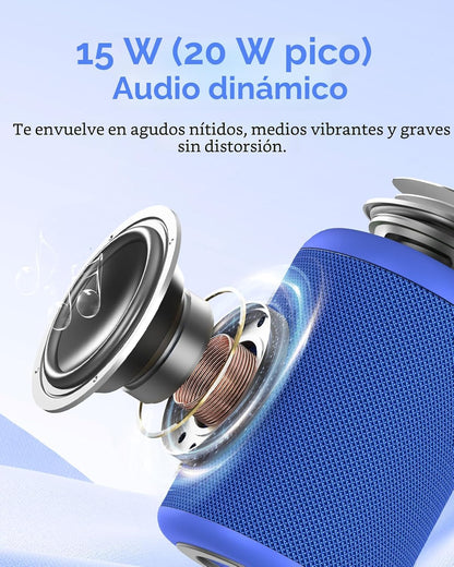 Altavoz Bluetooth portátil Esenciales para vacaciones en la playa:...