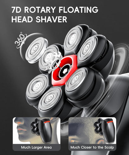 MALEGEBAZ Afeitadoras de cabeza para hombres calvos, kit de aseo 5...