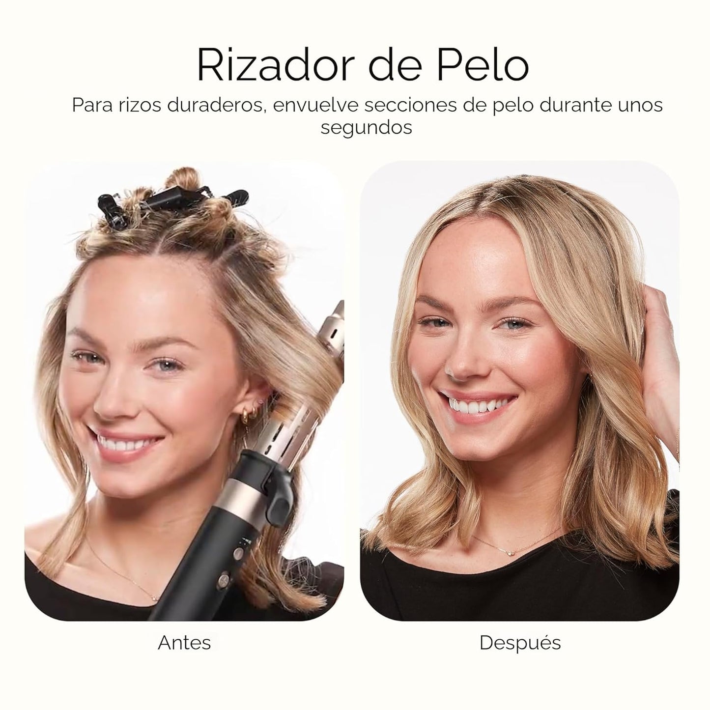 Infiniti PRO CONAIR Varita de peinado húmedo a seco, herramienta de peinado múltiple para rizos, ondas, peinados y volumen, 4 accesorios y bolsa de almacenamiento, exclusivo de Amazon, negro