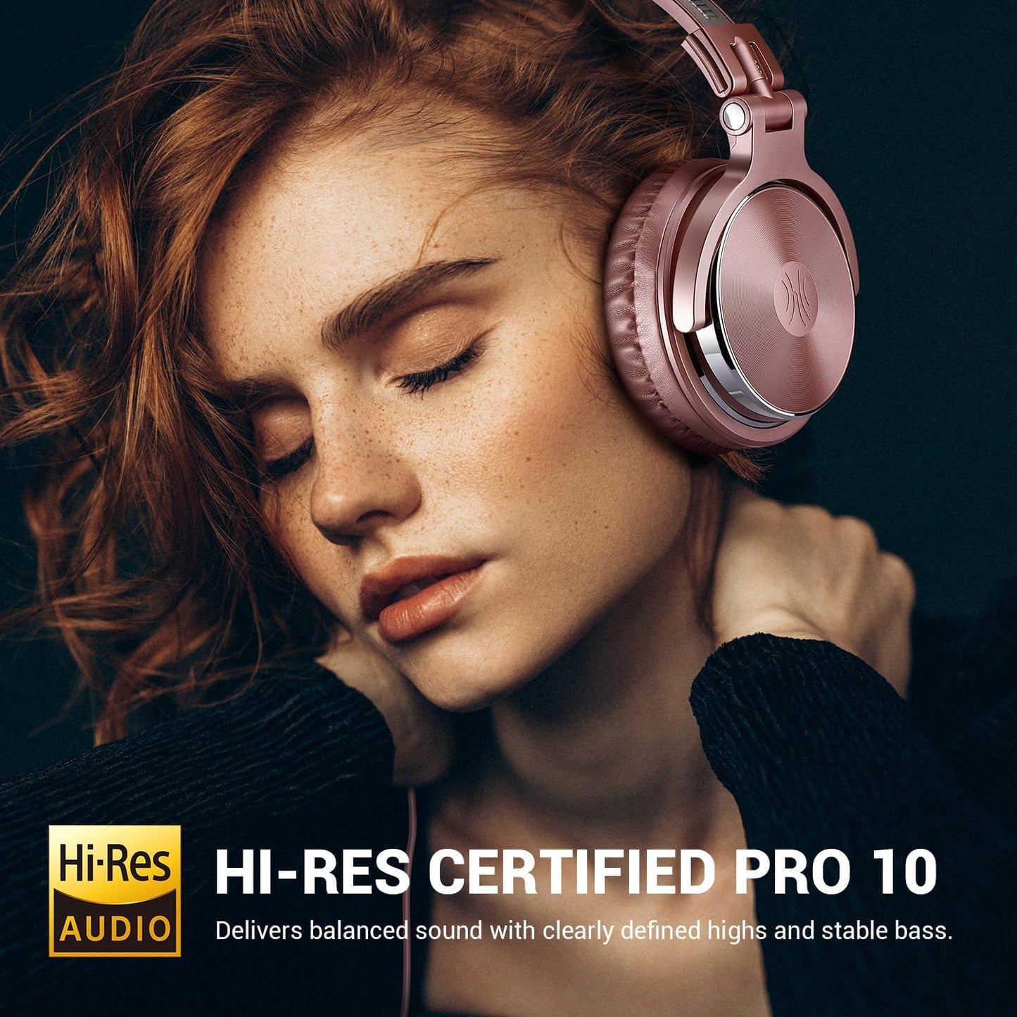 OneOdio audífonos con cable sobre la oreja, monitor de estudio Hi-R...