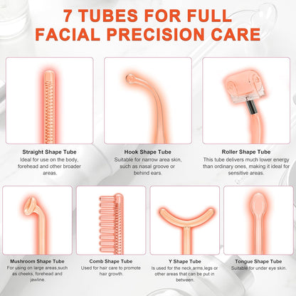 Herramienta de cuidado facial de alta frecuencia, dispositivo de to...
