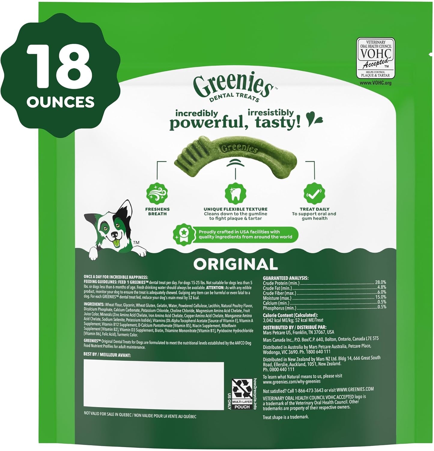 Greenies Original galletas para perro pequeño masticables dentales,...