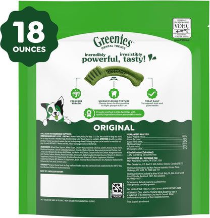 Greenies Original galletas para perro pequeño masticables dentales,...