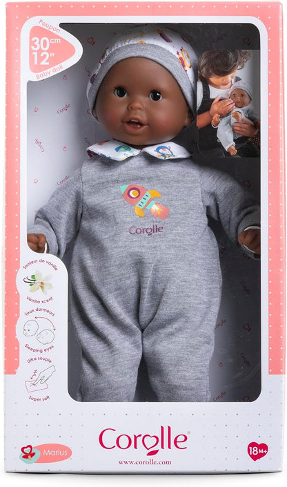 Corolle Bébé Calin Marius - Muñeca bebé niño suave de 12" con a...