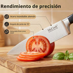 McCook Juego de cuchillos de cocina de 15 piezas con afilador incor...