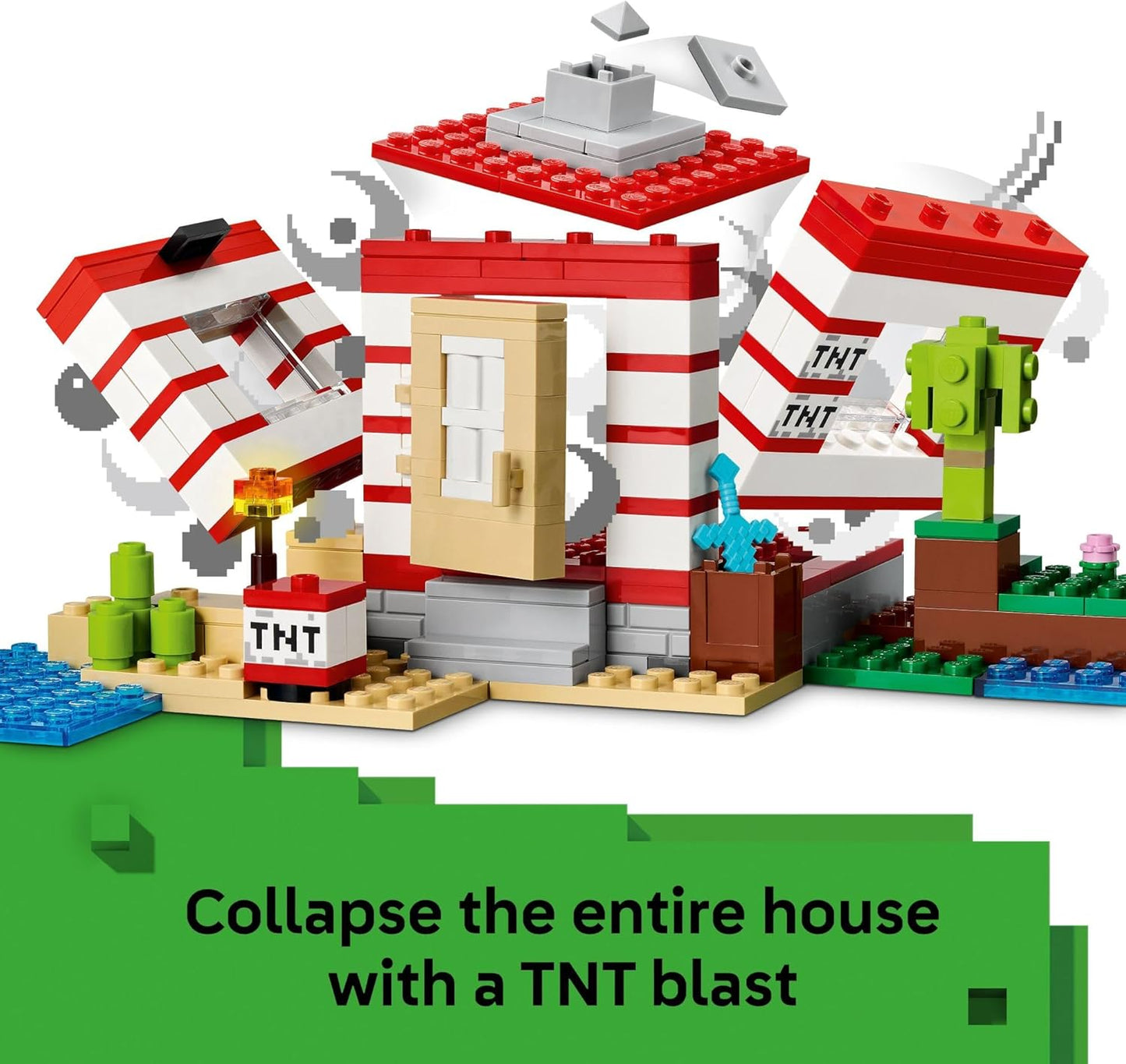 LEGO Minecraft La Casa de la Jungla TNT para Niños - Juguete Coleccionable de Minecraft - Juego de Construcción para Niños y Niñas de 8 años en Adelante - Idea de Regalo para Cumpleaños y Fanáticos de