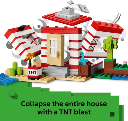 LEGO Minecraft La Casa de la Jungla TNT para Niños - Juguete Coleccionable de Minecraft - Juego de Construcción para Niños y Niñas de 8 años en Adelante - Idea de Regalo para Cumpleaños y Fanáticos de