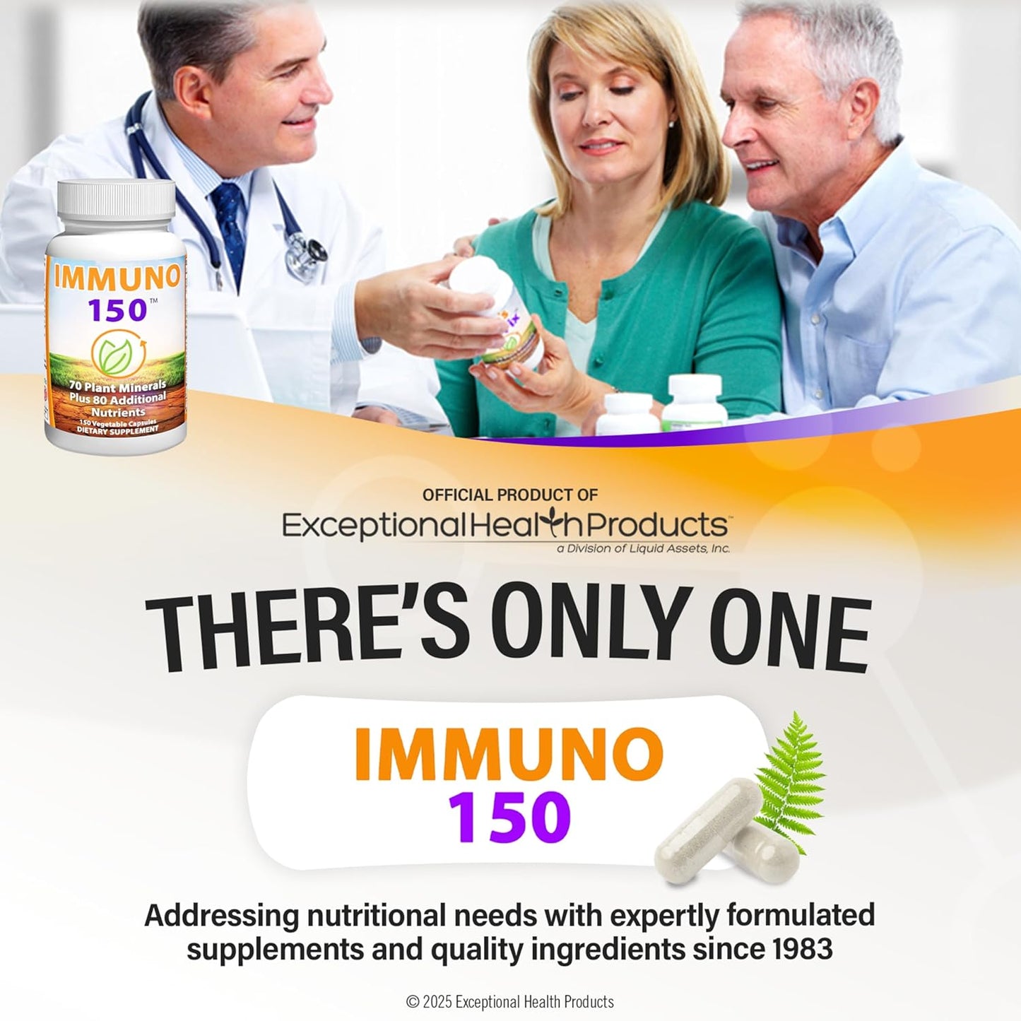 Immuno 150, suplemento para el sistema inmune, repleto de 70 minera...