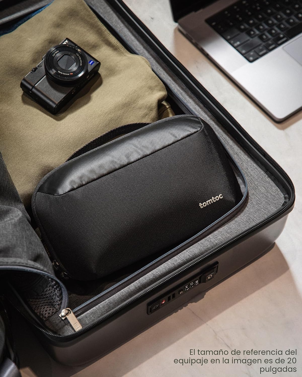 tomtoc Organizador Electrónico Bolsa de Accesorios para Cargador de...