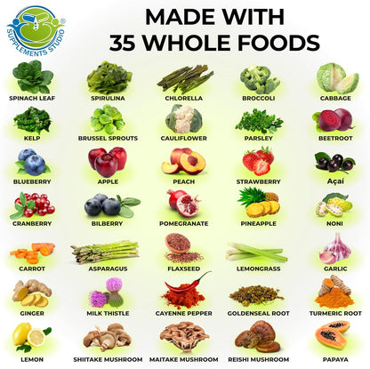 Multivitamínico vegano de alimentos integrales sin hierro, multivit...