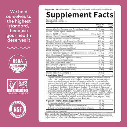 Garden of Life Multivitamin para mujeres de 40 años o más, vitamina...
