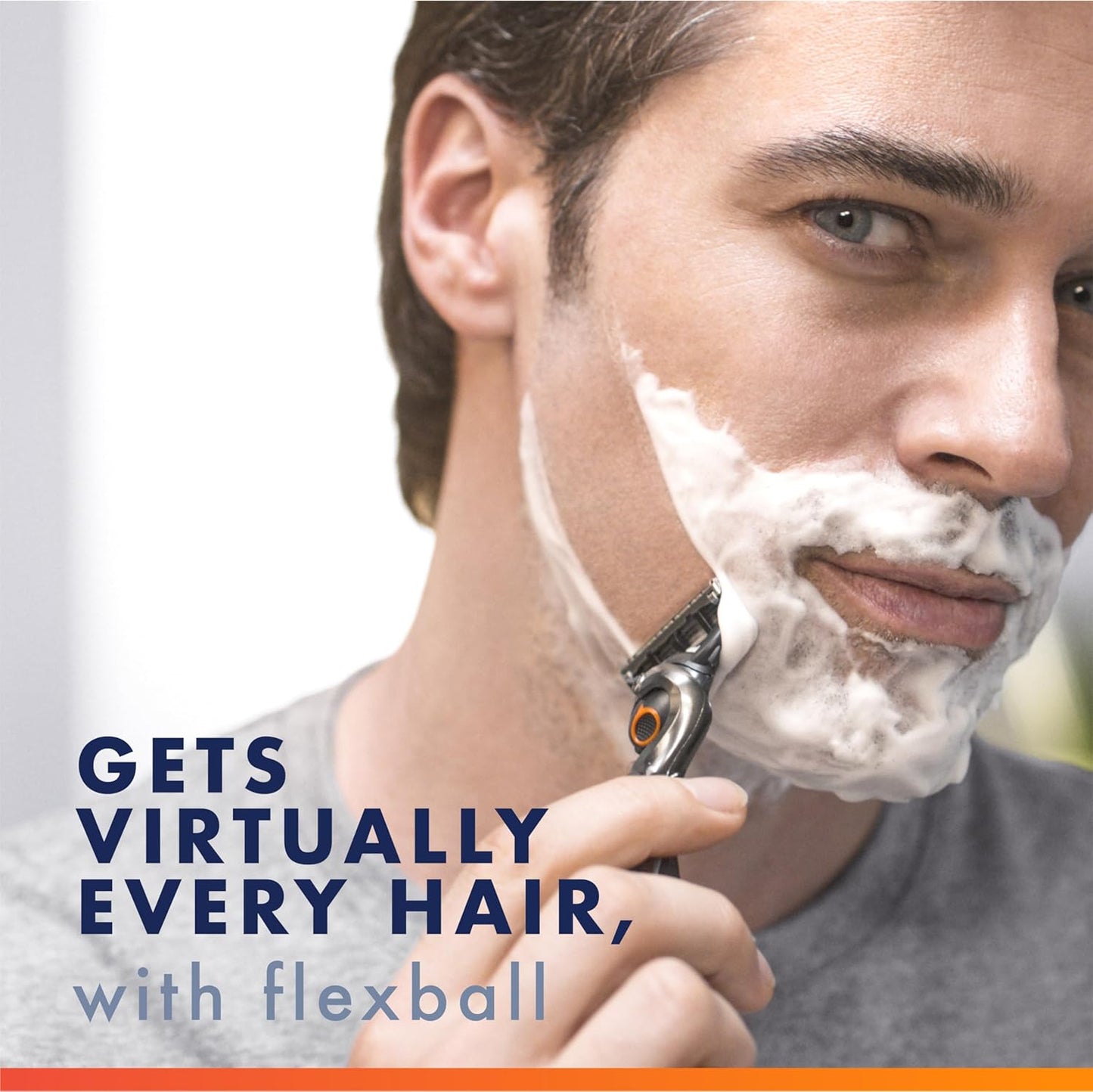 Gillette Fusion5 ProGlide - Recargas de cuchillas de afeitar para hombres, 10 cartuchos de afeitar para mango FlexBall, cuchillas de 5 hojas, recortadora de precisión para hombres