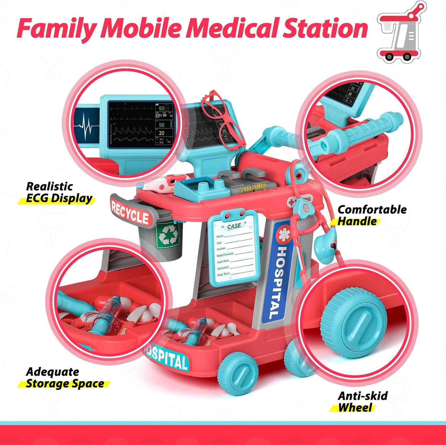 Kit de médico de juguete Liberry para niños pequeños de 2, 3, 4 y 5...