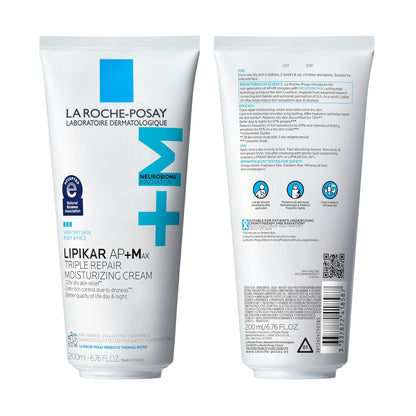 La Roche-Posay Lipikar AP+ - Crema hidratante triple reparadora, lo...