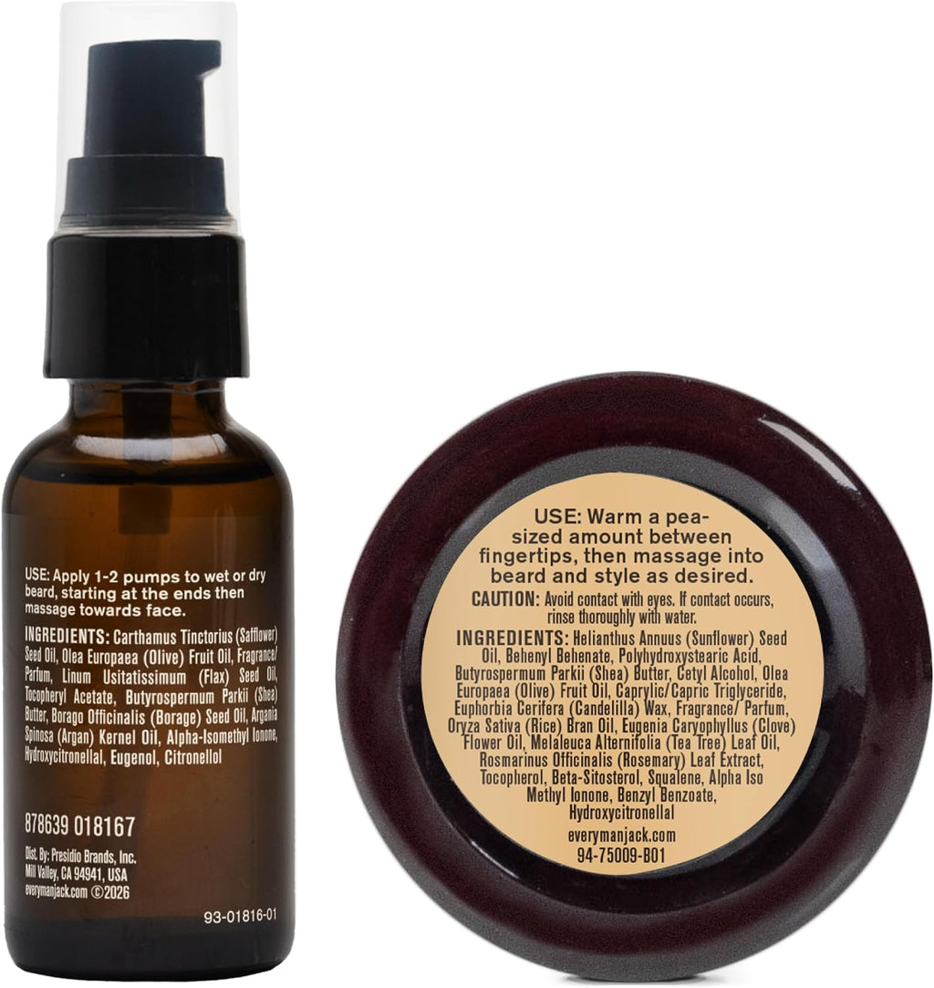 Every Man Jack Kit esencial para el cuidado de la barba para hombre...